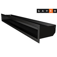 Вентиляционная решетка для камина SAVEN Loft 90х800 черная