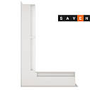 Вентиляційна решітка для каміна кутова ліва SAVEN Loft Angle 60х400х600 біла, фото 3
