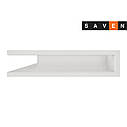 Вентиляційна решітка для каміна кутова ліва SAVEN Loft Angle 90х400х600 біла, фото 3