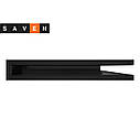 Вентиляційна решітка для каміна кутова права SAVEN Loft Angle 60х600х400 чорна, фото 2