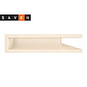 Вентиляційна решітка для каміна кутова права SAVEN Loft Angle 90х600х400 кремова, фото 2
