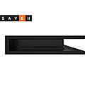 Вентиляційна решітка для каміна кутова права SAVEN Loft Angle 90х600х400 чорна, фото 2