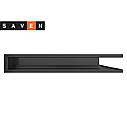 Вентиляційна решітка для каміна кутова права SAVEN Loft Angle 90х800х600 графітова, фото 2