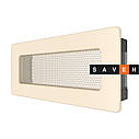 Вентиляційна решітка для каміна SAVEN 11х24 кремова, фото 2