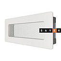 Вентиляційна решітка для каміна SAVEN 11х24 біла, фото 2
