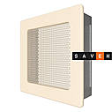 Вентиляційна решітка для каміна SAVEN 17х17 кремова, фото 2