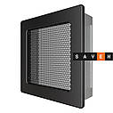 Вентиляційна решітка для каміна SAVEN 17х17 чорна, фото 2