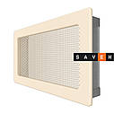 Вентиляційна решітка для каміна SAVEN 17х30 кремова, фото 2