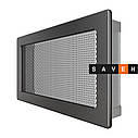 Вентиляційна решітка для каміна SAVEN 17х30 графітова, фото 2