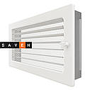 Вентиляційна решітка для каміна SAVEN 17х30 біла з жалюзі, фото 2