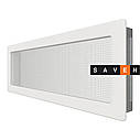 Вентиляційна решітка для каміна SAVEN 17х49 біла, фото 2