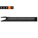 Вентиляційна решітка для каміна кутова права SAVEN Loft Angle 95х800х450 чорна, фото 4