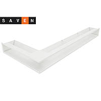 Вентиляционная решетка для камина угловая правая SAVEN Loft Angle 95х950х450 белая