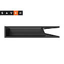 Вентиляційна решітка для каміна кутова права SAVEN Loft Angle 95х950х450 чорна, фото 3