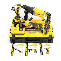 Набір акумуляторних інструментів 3в1 DeWalt 36V Болгарка DCG413 Перфоратор DCH263 Гайковерт DCF922