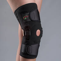 Бандаж з полицентрическими анатомічними шарнірами для сильної фіксації колінного суглоба ДО-1ПШ(S/M)Реабилити