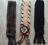 Шарф із хутра норки білий, фото 5