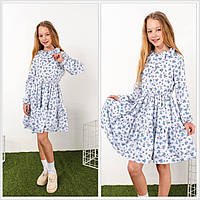 Платье с рукавом для девочки Эмили, размеры 122-146