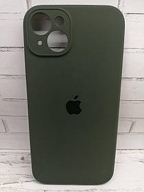 Чохол на iPhone 15 Plus накладка бампер протиударний Original Soft dark green