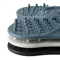 Решітка уловлювач волосся для ванної або душа на присосках біла 29149 білий, фото 9