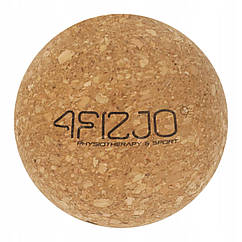 М'яч масажний 4FIZJO Ball Rad Roller 6,5 см коркове дерево для самомасажу спини, йоги, фітнесу (4FJ0567)