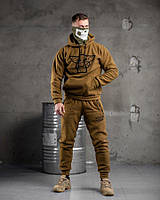 Флисовый спортивный костюм койот, флисовый костюм зсу, военный спортивный костюм на флисе йода койот XXL