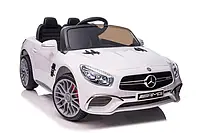Детский электромобиль джип Mercedes Benz (2 мотора, аккумулятор 12 V/7 AH, MP3, пульт 2,4G ) SL65S Белый