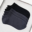 Набір шкарпеток жіночих 12 пар коротких "Black&Dark Grеy" зі зручною резинкою бавовна преміум сегмент розмір 35-38, фото 7