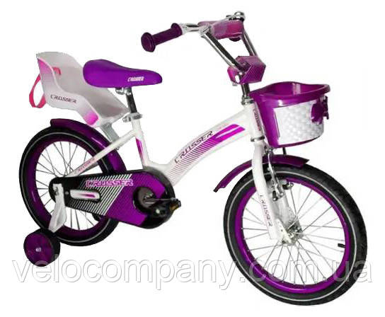 Дитячий велосипед Crosser Kids Bike-3 16" фіолетовий