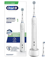 Електрична зубна щітка Oral-B Pro 1 Sensitive (2 насадки в комплекті)