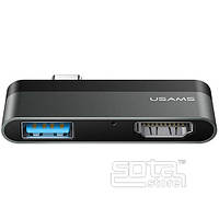 USB HUB Usams US-SJ462 Type-C Mini Hub (USB+HDMI)