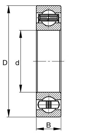 Підшипник 61848 M.DX (6-1000848Л) RBF розміри  240*300*28, фото 2