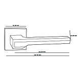 Італійська дверна ручка ORO&ORO 066-15E White/CP, фото 2