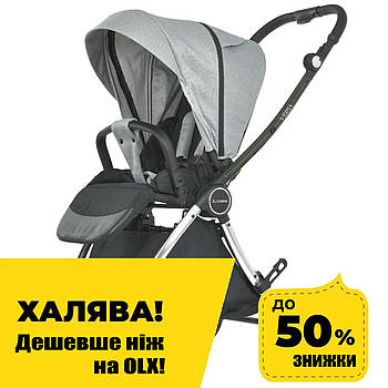 Дитяча коляска El Camino ME 1078 VERSA Melange Gray Сіра