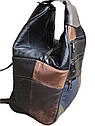 Сумка рюкзак кожаный вместительный (Турция), фото 4