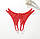 Трусики з відкритим доступом G-String (р. XS/S/M, чорні), фото 5