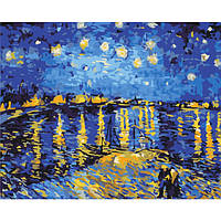 Картина по номерам "Звездная ночь над Роной. Ван Гог" BS323L