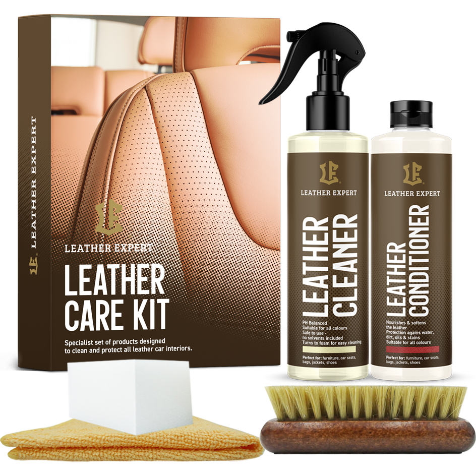 Комплект для очищення й догляду за шкірою автомобіля Leather Expert Car Leather Care Kit, 2 x 250 мл, фото 1