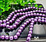 Перли скляні / Ø8мм / Пачка ≈ 75 шт / Фіолетові глянсові, фото 2