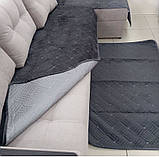 Дивандек покривало велюрове на диван і крісло, фото 2