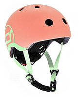 Захисний дитячий шолом Scoot&Ride із ліхтариком 45-51 см Персик (SR-181206-PEACH)