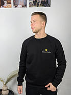 Світшоти утеплені з вашим Логотипом на серці та спині Vsetex Warm Чорні/Білі, фото 7