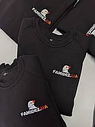 Світшоти утеплені з вашим Логотипом на серці та спині Vsetex Warm Чорні/Білі, фото 8