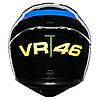 МОТОШОЛОМ ЗАКРИТИЙ AGV K1 - VR46 SKY RACING TEAM BLACK/RED, фото 6