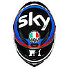 МОТОШОЛОМ ЗАКРИТИЙ AGV K1 - VR46 SKY RACING TEAM BLACK/RED, фото 7