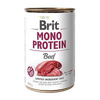 Вологий корм для собак Brit Mono Protein Beef 400 г (яловичина) Бріт