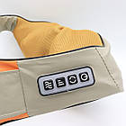 Роликовий масажер для спини Massager of Neck + Подарунок Подушка ортопедична для ніг Contour Leg Pillow, фото 6