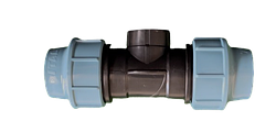 Трійник затискний 20х1/2"х20 з внутрішньою різзю для поліетиленової труби