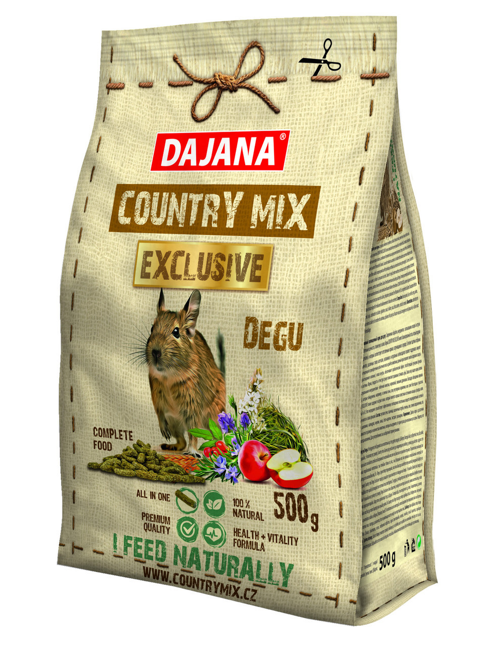 Корм Dajana Country mix EXCLUSIVE для дегу 500 г, фото 1