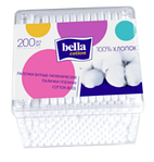 Ватні палички прямокутні, 200шт Bella